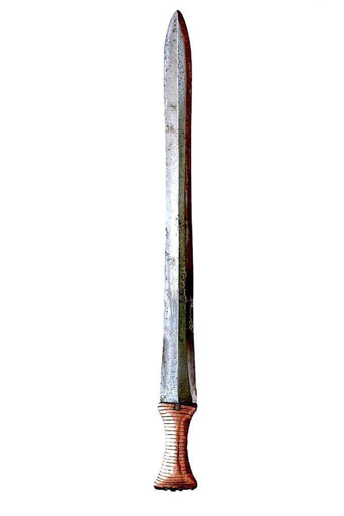 Épée courte Azandé Boa, République Démocratique du Congo.