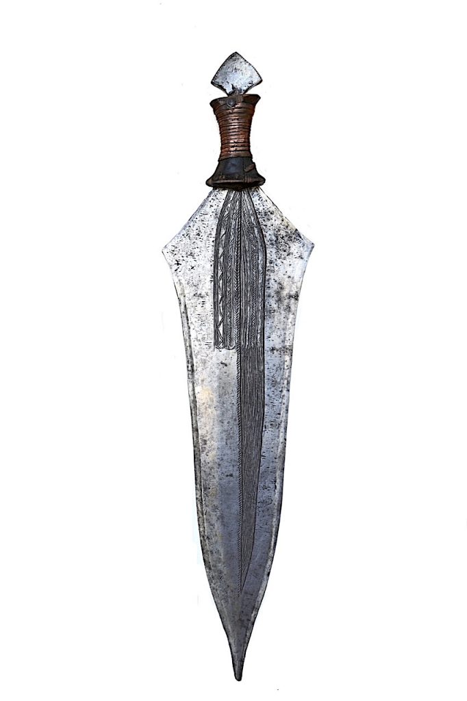 Épée courte Lokélé, Topoké République Démocratique du Congo.