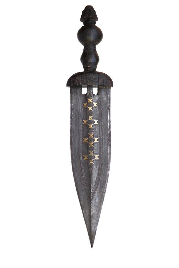 Épée courte Baoulé, de Côte d'Ivoire. Peuple Akan.