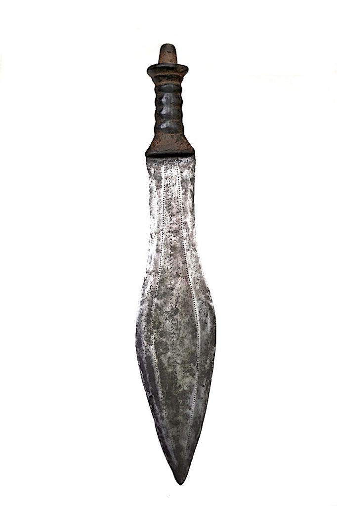 Épée courte Songyé Luba, République Démocratique du Congo.