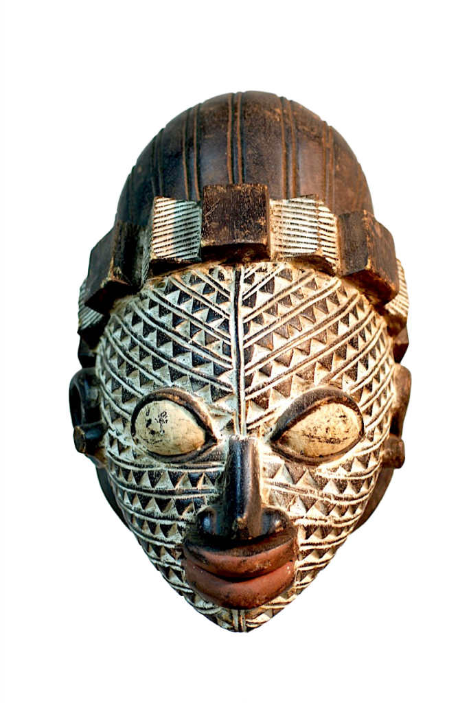 Masque frontal Yoruba | Yorouba, Anango | Vue de face