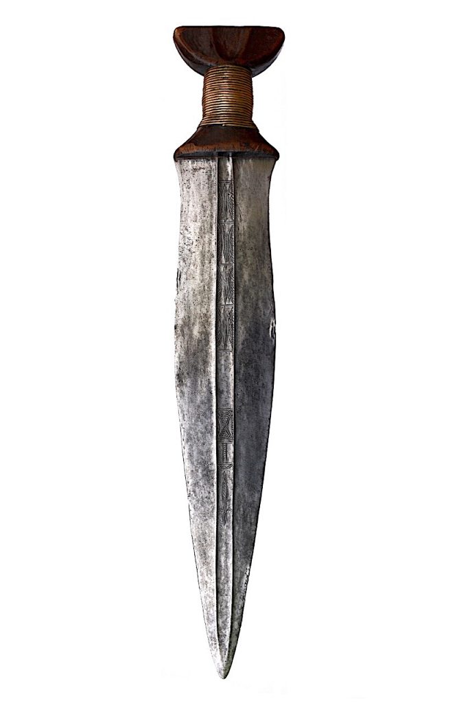 Épée courte, Gbaya Cameroun, Afrique centrale.