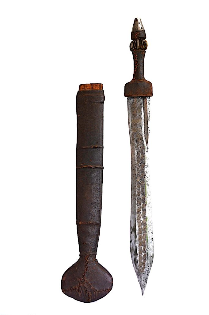 Épée courte de l'ethnie Lunda, Yaka République Démocratique du Congo.