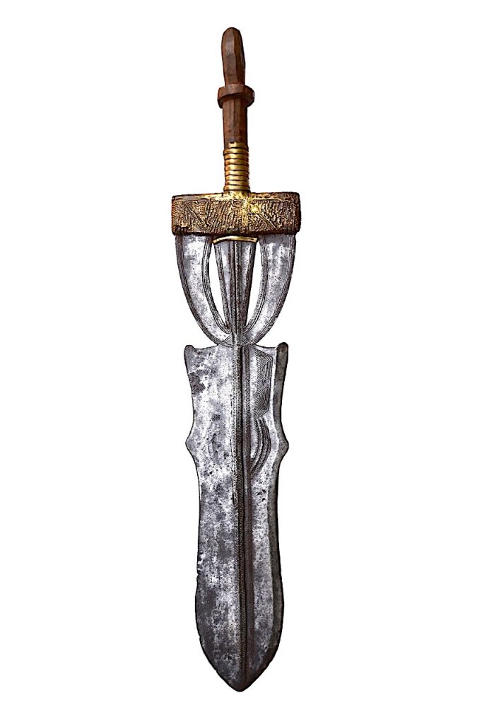 Épée courte Doko, Potyo, Ngombé, République Démocratique du Congo.