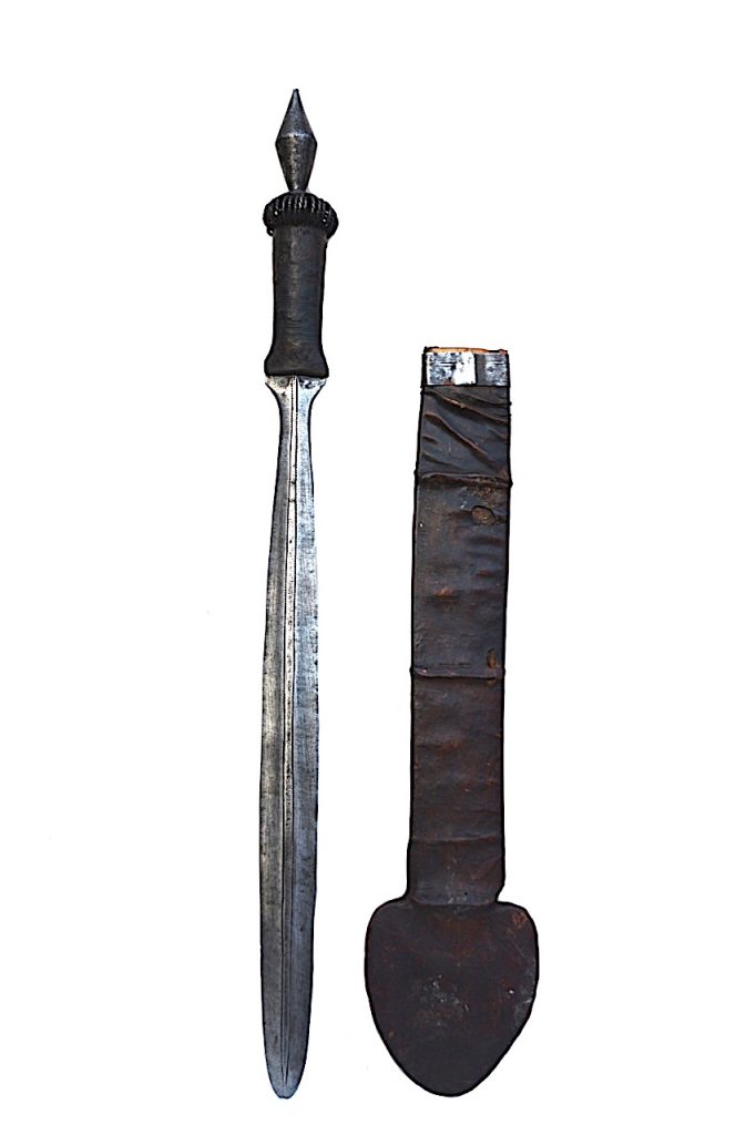 Ethnie Yaka Suku, épée courte, Zaïre , République Démocratique du Congo.