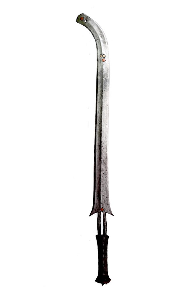 Épée courbe, Ethnie Yakoma, Sango. République Centrafricaine. R.D.C.