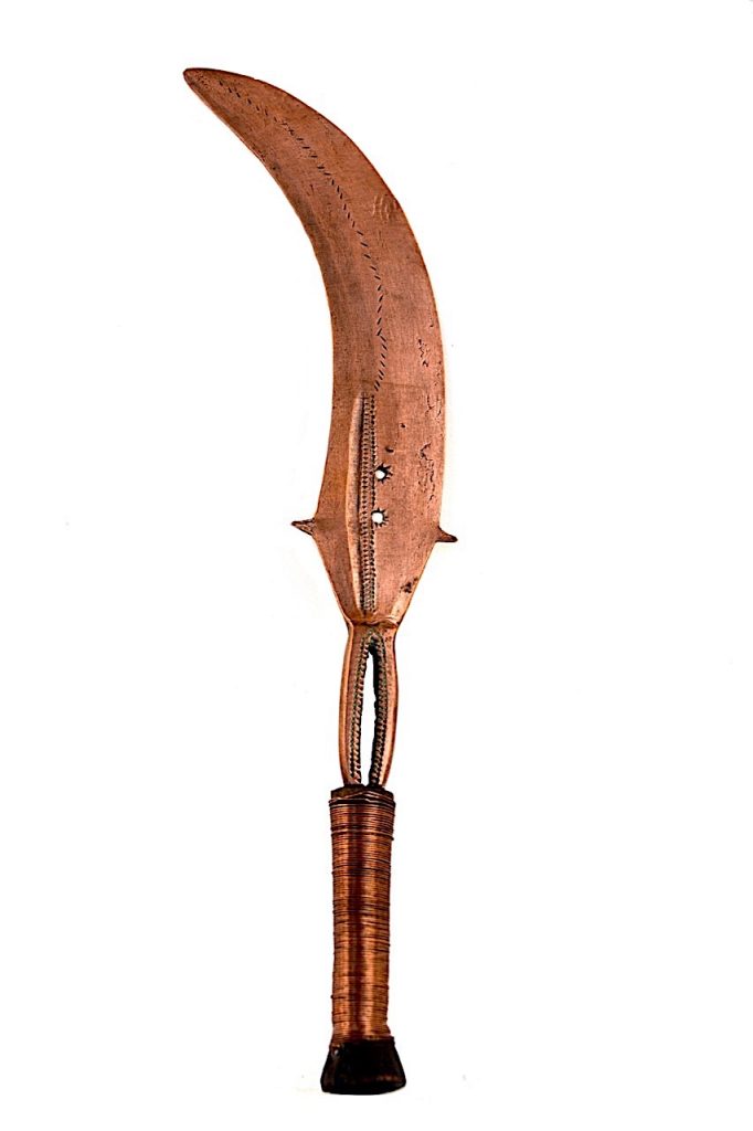 Épée Yakoma Sango en cuivre, République Démocratique du Congo.