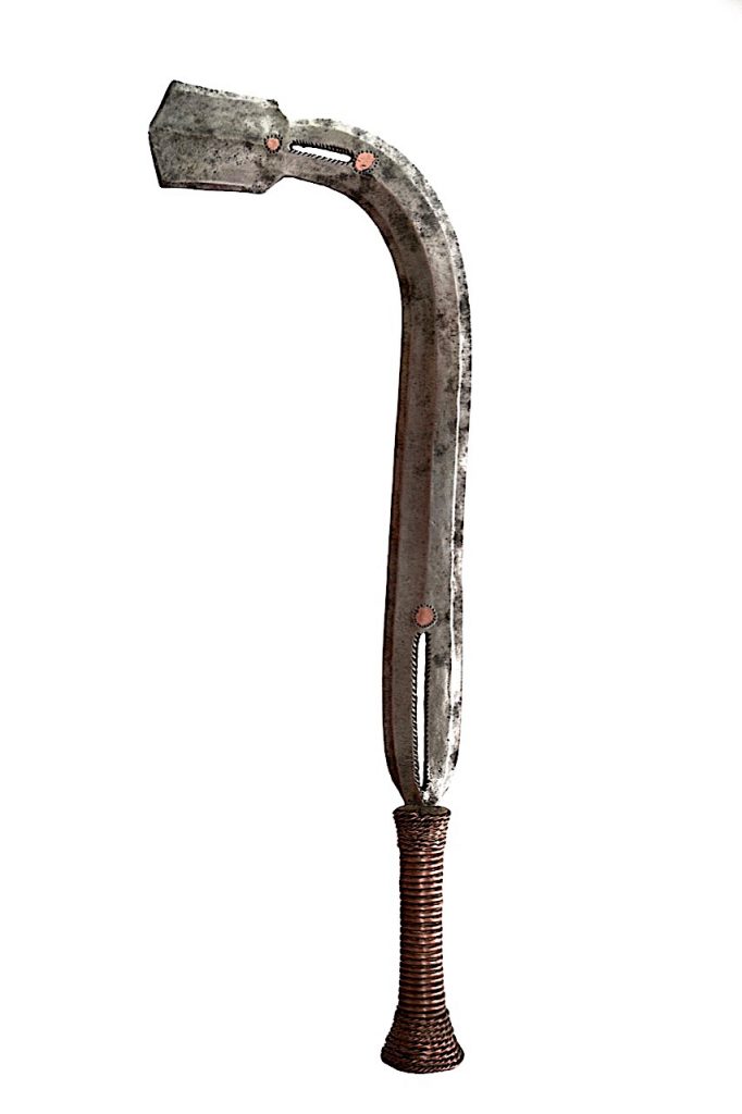 Épée courbe Yakoma, Sango, République Centrafricaine, République Démocratique du Congo.