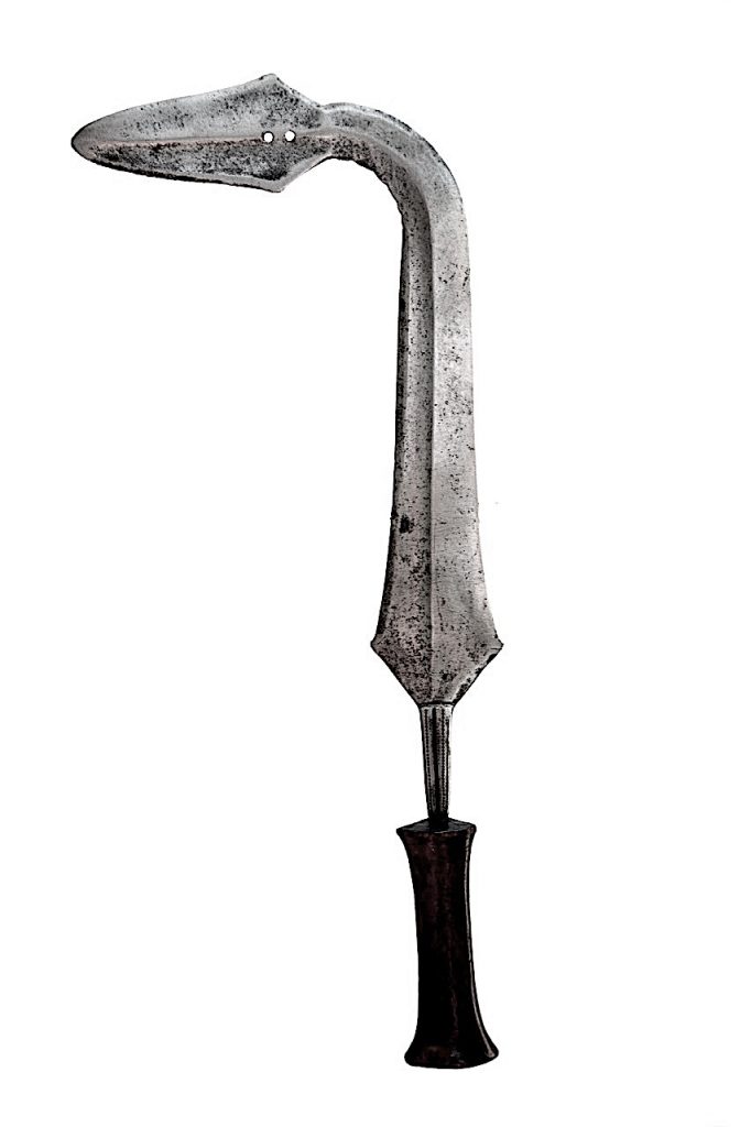 Épée courbe Yakoma Sango, de la République Centrafricaine, et République Démocratique du Congo
