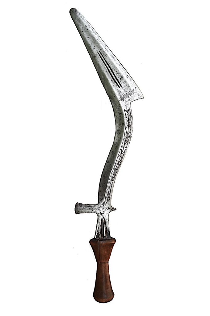 Couteau faucille de l'ethnie Vidri du peuple Banda, République Centrafricaine.