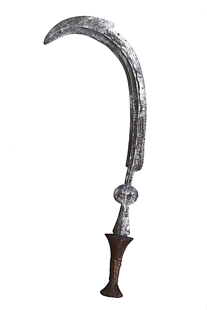 Épée courbe Ngbandi, République Démocratique du Congo.