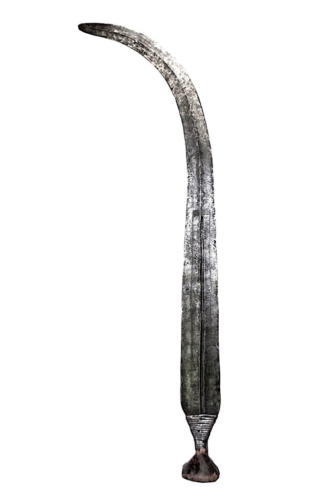 République Démocratique du Congo, ex Zaïre, longue épée courbe Ngombé.