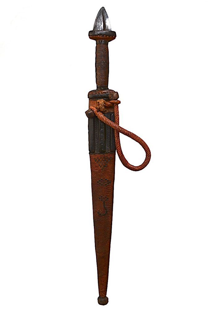 Épée courte Tedda Tubu, région Tibesti-Ennedi, Tchad, Niger.