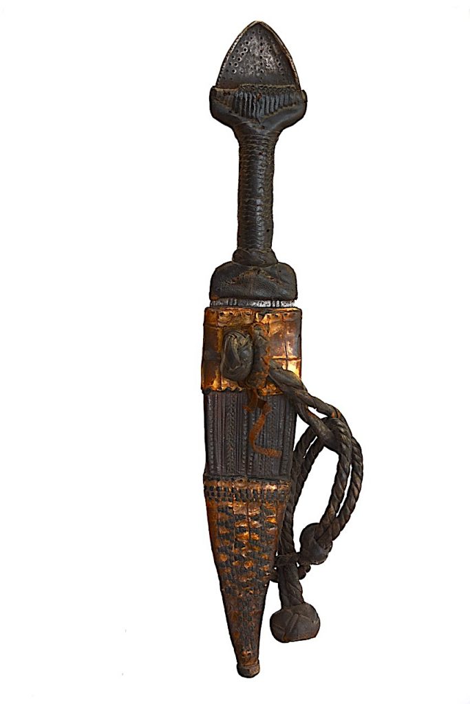 Couteau droit Tedda Tubu, Tchad région Tibesti
