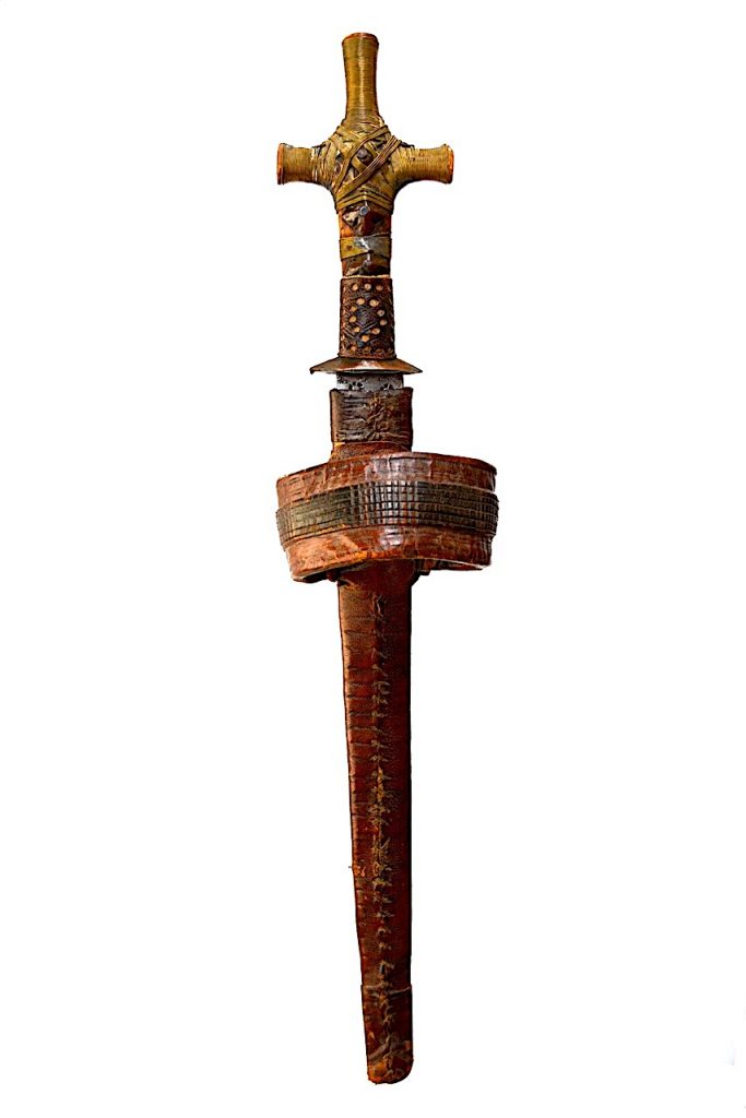 Telek Touareg, épée courte Berbére Targui. Afrique du nord.