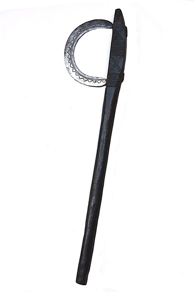 Hache Dogon à lame ronde, Mali 1900-1920.