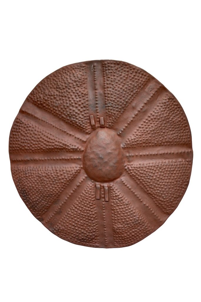 Bouclier rond du peuple Kirdi, ethnie Mofu, Nigèria, Cameroun.