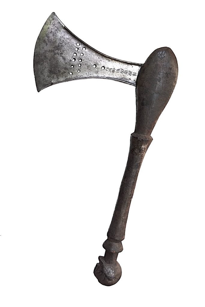 Hache anthropomorphe Songyé, influence Luba, République Démocratique du Congo.