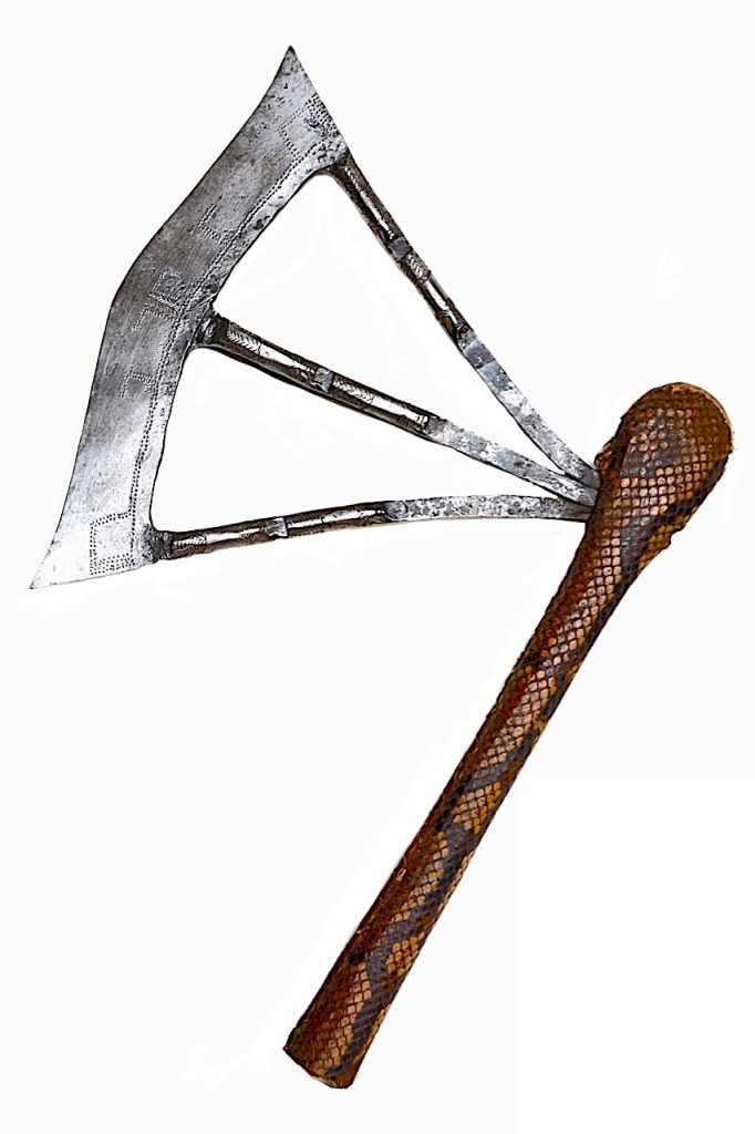 Hache à trois branches des Songyé Nsapo République Démocratique du Congo