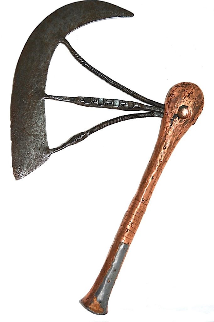 Hache Songyé Nsapo 1900-1920. République Démocratique du Congo.