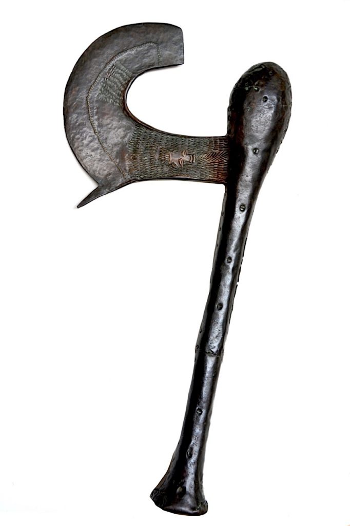 Hache de parade Songyé Naspo République Démocratique du Congo.