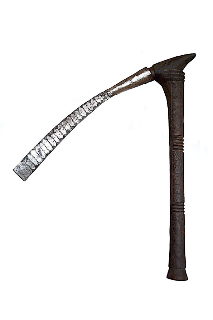 Afrique de l'ouest, Hache de danse Mossi Burkina Faso.