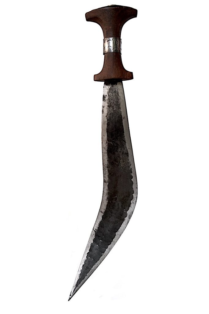 Couteau courbe de la corne de l'Afrique, ethnie Danakil, Éthiopie, Djibouti.