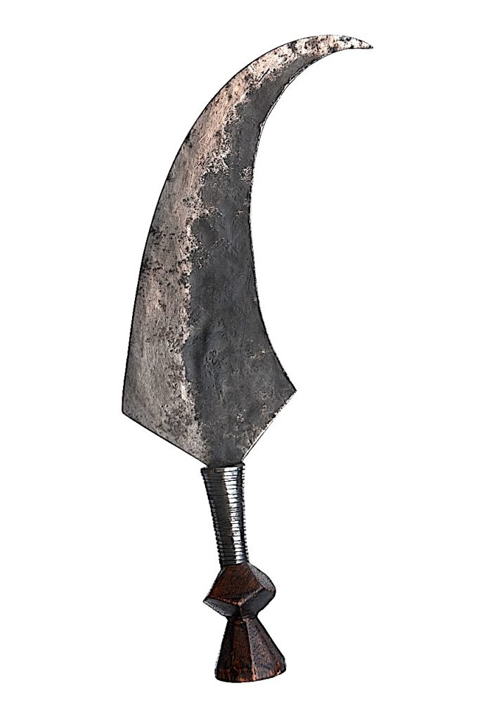 Petit couteau courbe de l'ethnie Lése, de la République Démocratique du Congo.