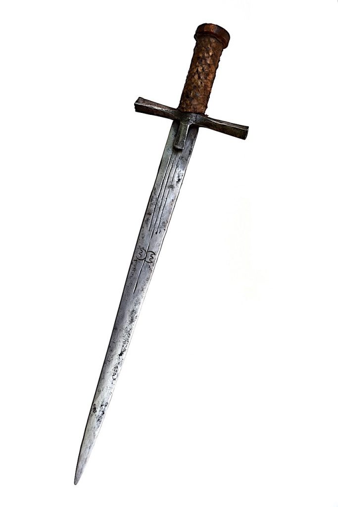 Épée Soudanaise, époque Mahdiste avec fourreau reptilien petit caïman.