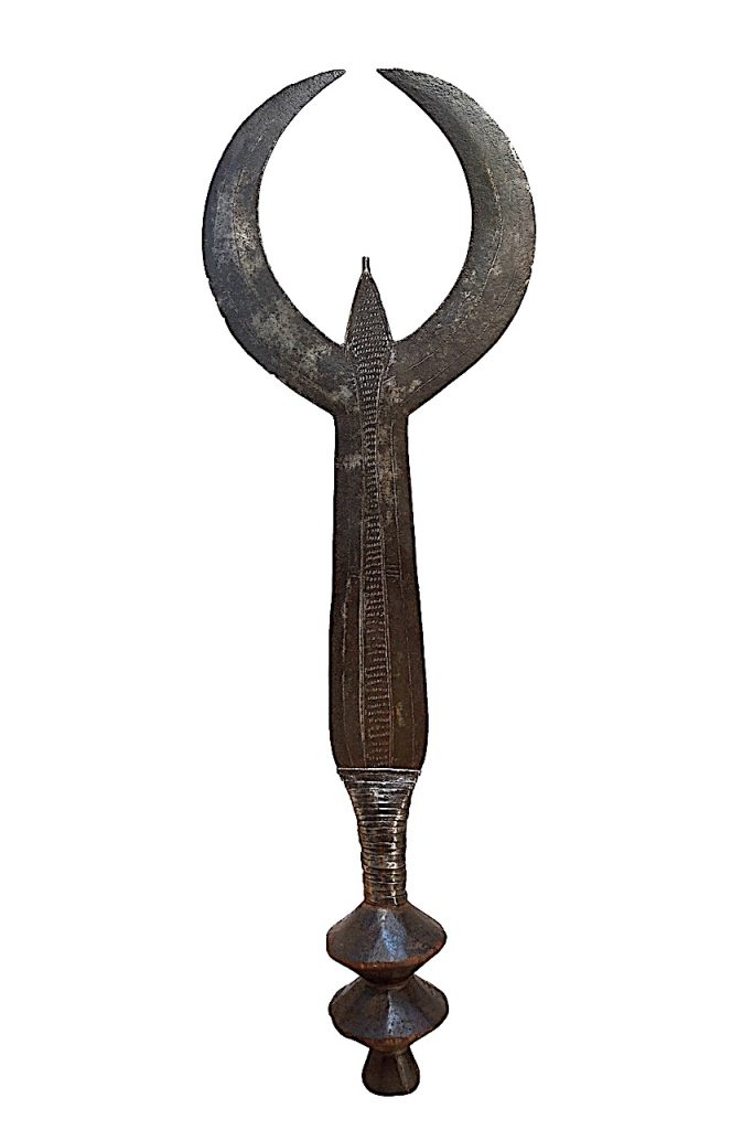 Couteau d'exécution double Ngombé, République Démocratique du Congo, Congo Brazza.