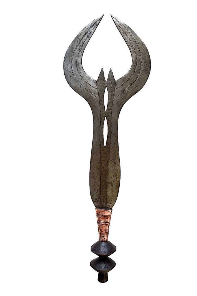 Couteau d'exécution double Ngombé, République Démocratique du Congo,