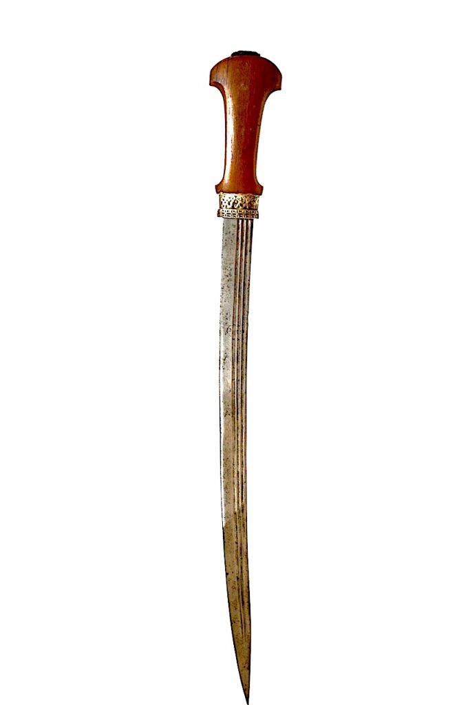 Sabre Marocain S'bula, poignée en corne de rhinocéros.