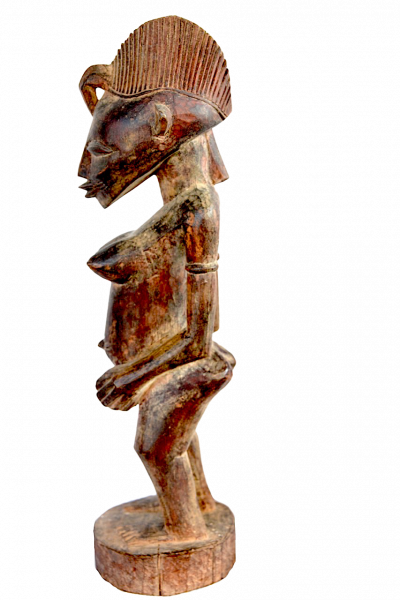 Statuette en bois | Sénoufo, Côte d'Ivoire | Vue de profil